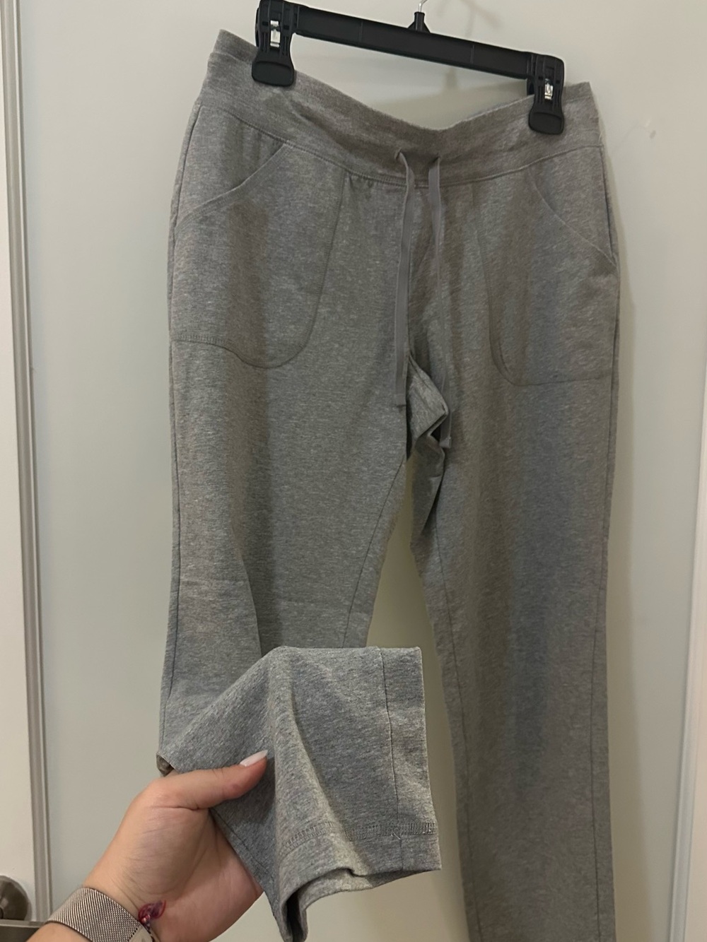 Athletic Works Gray Women's Jogger Track Pants with Drawstring